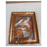 JANDERART Vintage Picture Frame 8x10 Inch, Antique Ornate Photo Frames with Glass Front, Brushed Design, Tabletop & Wall Hanging, Photo Gallery, Gold - Retail: $28