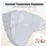SWEET DOLPHIN 3-Pack Baby Swaddle Sleep Sacks - Newborn Swaddle Blanket with Soft Cotton - Ergonomic Wrap for Boys and Girls, 0-3 Months, Grey - Retail: $23