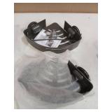 Voldra Corner Shower Caddy Suction Cup, 2 Pack Corner Shower Shelves No Drilling, Aluminum Upgrade Suction Cup Shower Organizer with Towel Bar & Hooks Removable Bathroom Storage Rack(Gray) - Retail: $