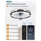 LEDIARY Ceiling Fans with Lights and Remote, 20