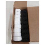 Cat Water Fountain Filters, 9 Pack Replacement Filters & Replacement Pre-Filter Sponges for Stainless Steel Pet Fountain with Water Level Window, Fountain Carbon Filters for Dog Water Dispenser Bowl -