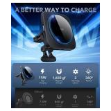 ESR for MagSafe Car Mount Charger,15W Magnetic Wireless Car Charger, for MagSafe Car Charging, Air Vent Dashboard Phone Holder Mount for iPhone Air 17 Pro Max 16 15 14 13 12, Galaxy S25, Fast Charging