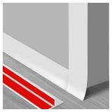 T-Shaped Silicone Seal Strip for Door & Windows, 20Ft Weatherproof Draft Stopper, Gap Seal for Door Sides (White) - Retail: $21