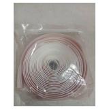 T-Shaped Silicone Seal Strip for Door & Windows, 20Ft Weatherproof Draft Stopper, Gap Seal for Door Sides (White) - Retail: $21