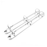 Shuokecrafts 2Pack Letter Size 3 D-Rings Binder Mechanism Without Trigger, 11 inch Sheet Size, No Boosters (25mm(1 inch Base Width))