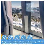 White Window Weather Sealing Tape,Window Draft Isolation Sealing Film Tape,Window AC Seal Air Conditioner Sealing Tape No Residue, Self Adhesive for Keep Out Cold Air Dust Rain, Waterproof - Retail: $