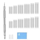 JOREST Watch Spring Bar Tool, Watch Repair Kit to Replace the Watch Strap, Watch Link Removal Tool, With User Manual, 56PCS (16-26mm) Spring Bars - Retail: $7