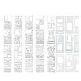 29pc Calendar for Planners Stencils, Template Set for Habit Trackers and Art Projects, Includes 20 Design Layouts and 3 ABC Stencils - Retail: $12