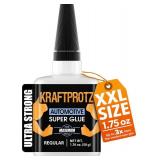 Automotive Superglue Liquid for Cracks in Trim, Panels, Headlights & Clips 1.76 oz XXL Ultra Thin, Fast-Drying, Oil & Heat Resistant Bond for Cars, Motorcycles & RVs KRAFTPROTZ - Retail: $10