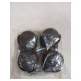 Letrushare 4pcs 1.5 Inch Swivel Caster Wheels Circlip Stem M8x20mm Lockable Brake 360 Degree Rotatable Rollers Small Black Nylon Castor Replacement for Furniture Table Desk Chair Stool Shelf Cabinet -