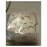 Sirvarni Hamster Hideout Cage Accessories - Hamster House and Habitat Wooden Hide Hut with Climbing Ladder for Dwarf Gerbils and Mouse Mice Rat Other Small Animals etc. - Retail: $10