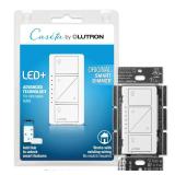 Lutron Caseta Original Smart Dimmer Switch (Lutron Smart Hub Required), for LED Lights, 150 Watt, Single-Pole/3-Way, No Neutral Required, PD-6WCL-WH, White - Retail: $65