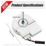 VIKKSAER 50240401000Q Refrigerator Fan Motor ZWF-02-4 DC 12V 4W 2100RPM, Replaces 5304498691 - Retail: $15