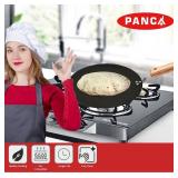 PANCA Iron tawa for Roti,Chapati,Dosa Loha Tawa with Wooden Handle Premium, 100% Toxin-Free, Long Lasting, Black - Retail: $37