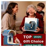 Smart Bird Feeder with Camera, 2.5K UHD Bird Feeder Camera Solar Powered, Sensitive AI Identification, Instant Alerts Capture Video, IP66 Waterproof for Outdoor, Ideal Gift, Blue - Retail: $73