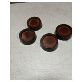 OneDream Wooden Furniture Risers Blocks - 1 inch Set of 4 Bed Risers, Heavy Duty Solid Wood Round Risers, Sofa Riser with Non-Slip Pad, Create Storage Space and Easy Cleaning for The Sweeper - Retail: