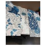 COMMINY Blue White Pillow Covers 18x18 Set of 6, Daisy Flower Throw Pillow Cover Case Square Cushion Cover for Sofa Bedroom Living Room Farmhouse Home Decor - Retail: $22