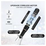 Professional Rechargeable Nail Drill Machine, Lavinda Diamond 35000RPM Electric Nail File Cordless Portable Nail Drill with Coreless Motor for Acrylic Nails, Manicure Pedicure Tool, Crystal Diamond - 