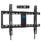 Mounting Dream TV Mount Fixed for Most 42-84 Inch Flat Screen TVs, UL Listed TV Wall Mount Bracket up to VESA 600 x 400mm and 132 lbs - Fits 16"/18"/24" Studs - Low Profile and Space Saving MD2163-K -