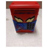 Wrystte Spider Piggy Bank for Kids,Electronic Money Box with Fingerprint,ATM Safe Coin&Cash Saving Box,Kids Toys for Age 4 5 6 7 8,Christmas Birthday Gifts for 9 10 11 12 Year Old Boys Girls(Blue) - R