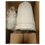 Battery Operated Wall Sconce Set Of Two with Remote Control, Indoor Not Hardwired Dimmable Battery Operated Wall Sconce Light Fixture with Fabric Linen Shade For Bedroom Living Room, Bulb Included ( C