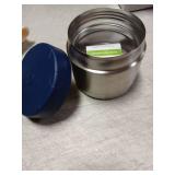 LunchBots 12oz Insulated Food Jar Stainless Steel Wide Mouth - Container With Vented Lid - Keeps Contents Hot or Cold for Hours - Leak-Proof Portable Thermal Food Jar is Ideal for Soup - Navy - Retail