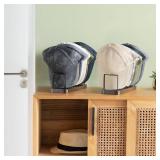 Mkono Hat Organizer for Baseball Caps, Set of 2 Hat Holder for 20 Baseball Caps, Tabletop Hat Rack Stand Hat Storage Display Baseball Cap Organizer for Desk Closet Shelf Dresser - Retail: $25