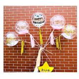 20 Packs Balloon Sticks, 27" Long Large Balloon Stands Holders with Base for Table Desktop Centerpieces - Retail: $13