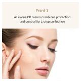 IPKN Moist & Firm BB Cream - Ultra-Hydrating Daily BB Cream with or without SPF40 - Lightweight, Non-Greasy Face Base with Antioxidants for Smooth, Radiant Skin - Retail: $19