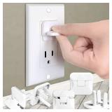 Outlet Covers Babepai 38-Pack White Child Proof Electrical Protector Safety Improved Baby Safety Plug Covers - Retail: $10