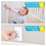 Outlet Covers Babepai 38-Pack White Child Proof Electrical Protector Safety Improved Baby Safety Plug Covers - Retail: $10