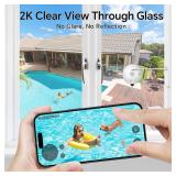 Gosulub Window Cameras for Home Security: Indoor Camera for Outdoor Monitoring with 2K Full Color Night Vision Motion Human Vehicle Detection Easy Installation - Retail: $30