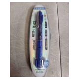 Protectivemethod Fountain Pen Retractable: 0.38mm Blue&black Ink Transparent Barrel Includes 5 Refillable Ink Cartridges,Press Fine Nib Fountain Pen Set for,Smooth Writing No Leaking (Dark blue rod)