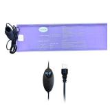 Smart Waterbed Heater with LED Digital Controller, 250W Waterbed Heating Pad for Hardside & Softside Beds, Safe and Durable, for King, Queen, Full and Twin - Retail: $89