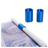 HOZOE Diamond Painting Canvas Roll Holder,Fixed Scroll Anti-Roll Bracket,Diamond Scroll Ring Storage Tool,Diamond Painting Art Accessories,3D Printing,2-Pack (Blue) - Retail: $10