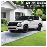 BOGAR TECH DESIGNS Rim Chrome Delete Overlay Compatible with Mitsubishi Outlander 2022-2025, Gloss Black - Retail: $60