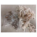 wewoaia 80" Cotton Hanging Storage Chain For Stuffed Animals Storage with 20 Metal Clips Stuffed Animal Display Holder Chain for Wall or Corner Nursery Play Room(2pcs) - Retail: $10