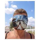 FEISEDY Full Cover Face Visor Protective Glasses Mirror Shield Sunglasses Anti Fog B2781 - Retail: $23
