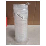 ELEGANT DISPOSABLES (8 Ounce 10 Pack) Clear Twist cap Containers with Clear Top Screw on Lids Twist Top Food Storage Freezer Containers - Retail: $16