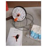 Drain Auger, Clog Remover with Drill Adapter, 25 Feet Flexible Plumbing Snake Use Manually or Powered for Kitchen, Bathroom and Shower Sink, Comes with Gloves (orange) - Retail: $29