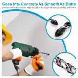 Ocasar 12Pcs Masonry Drill Bit Set and Concrete Drill Bit Set, Professional Masonry Drill Bits Set 1/8"-1/2" for Glass/Brick/Plastic/Cement/Wood/Tile/Concrete, Multi-Purpose Carbide Drill Bits Tip - R