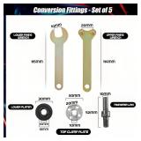 2-Pack Electric Drill Angle Grinder Connecting Rod Set, 10mm Adjustable Rotary Driver Cutter Shaft Accessories Drill Angle Grinder Adapter With Spanner For Cutting Disc, Polish Disc And Polish Sponge 