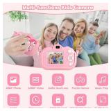Kids Camera Toddler Toys for Girls, 3-12 Year Old Girl Birthday Gifts Toys, 48MP HD Kids Digital Camera for Kids, 1080P HD Video Toddler Camera Kid Toys Gifts for 3 4 5 6 7 8 9 10 Year Old Girls - Ret