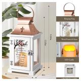 HugMemories Memorial Lantern, Bereavement Sympathy Gifts for Loss of Loved One Mother Father Brother Sister, Sympathy Lantern Condolences Funeral Gifts in Memory of Loved One with LED Candle - Retail: