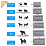 Dog Beds Crate Pad for Medium Dogs Fit Metal Dog Kennel,Ultra Soft Puppy Bed Washable & Anti-Slip Kennel Pad for Dogs Cozy Sleeping Mat,Gray 30inch - Retail: $25