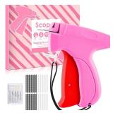 Stitch Gun for Clothes - Handheld Stitch Tag Gun Quick Clothing Fixer - Tagging Gun - Sewing Kit Includes 6 Needle, 1000 Black Fasteners 1000 White Fasteners (Black-Orange) - Retail: $10