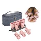 Milltrip 10Pcs Professional Electric Heated Roller Curling Set, Fast Heating Hair Styling Tool with 160°C Thermostat, Travel Friendly (Upgraded Vibration Hot Compression) - Retail: $34