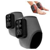 TEVIKE Foot Advanced Renew Triple Method Massager, with 5 Vibration Modes and 6 Heat Levels, Suitable for Reduce Fatigue and Plantar Fasciitis, Travel & Home Use Grey 2pcs - Retail: $80