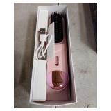 Go Brush Pro 2026 Hair Straightener Brush 300 Million Negative Ionic Portable Cordless Hair Straightener for Women with 4 Temps Fast Heating MCH Ceramic Coating Smooth Frizz - Free Hair Gift for Women