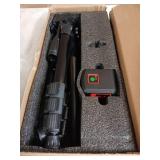 Motovera Laser Level with Tripod, 100 feet Green Cross Line Self Rotary Leveling Laser Level, 4 Brightness Adjustment, Manual Self leveling and Pulse Mode,IP54 Waterproof Battery Carrying Bag Included